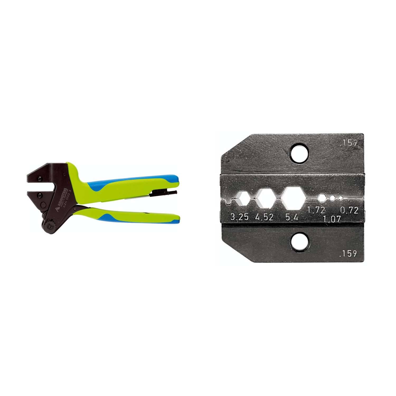 624 159 3 0 K1 Rennsteig Werkzeuge GmbH Crimpzange PEW12 für Koax-Kabel RG 58, RG 174, RG 316, RG 188 inkl.
