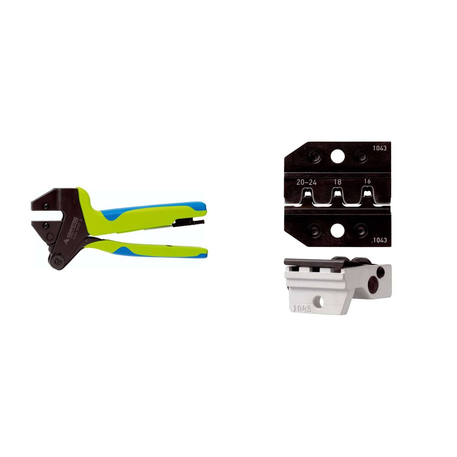 624 1043 3 01 K1 Rennsteig Werkzeuge GmbH Crimpzange PEW12 für Mini-Fit gestanzte-Kontakt Querschnitt AWG24 - AWG16 - 1