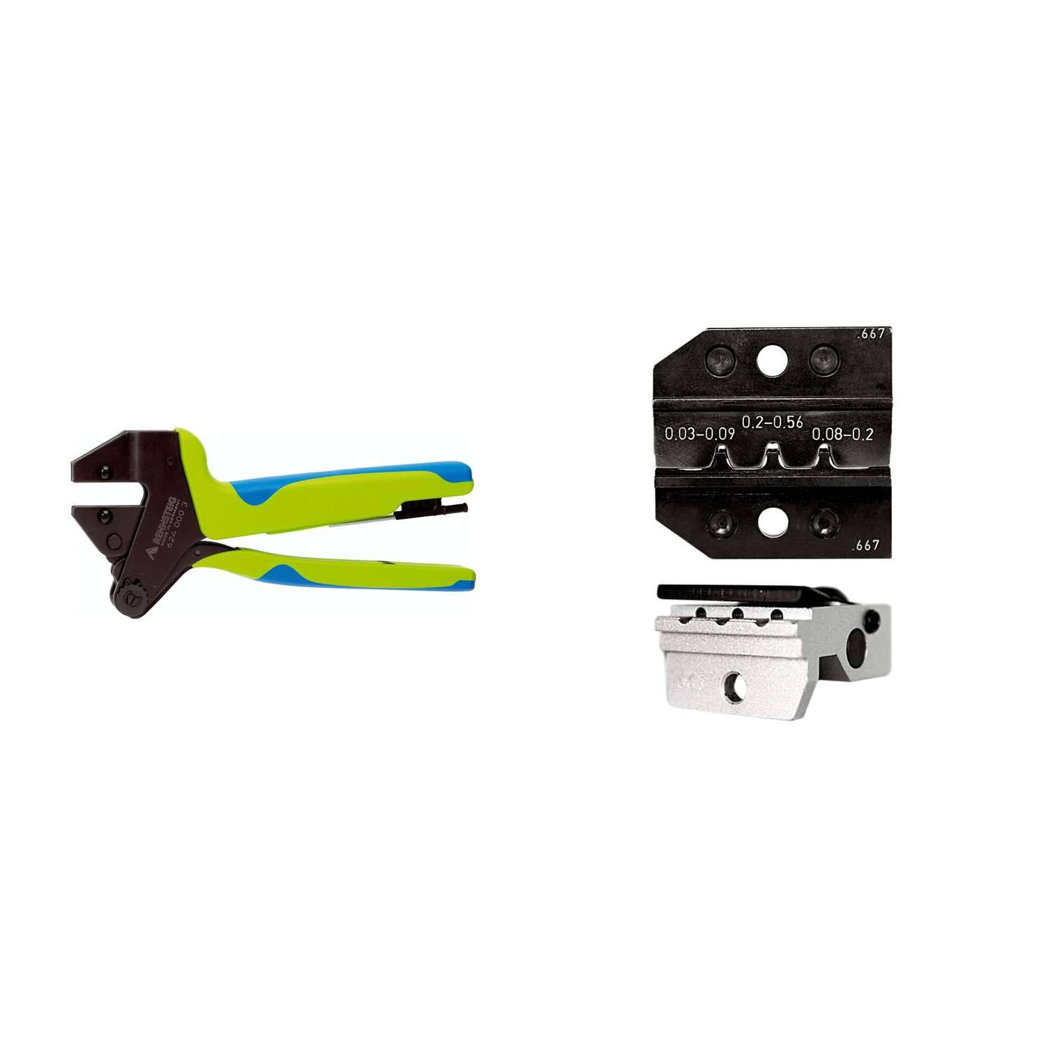 624 667 3 01 K1 Rennsteig Werkzeuge GmbH Crimpzange PEW12 für D-Sub gestanzte-Kontakt Querschnitt 0,03mm² - 0,56mm² - 1