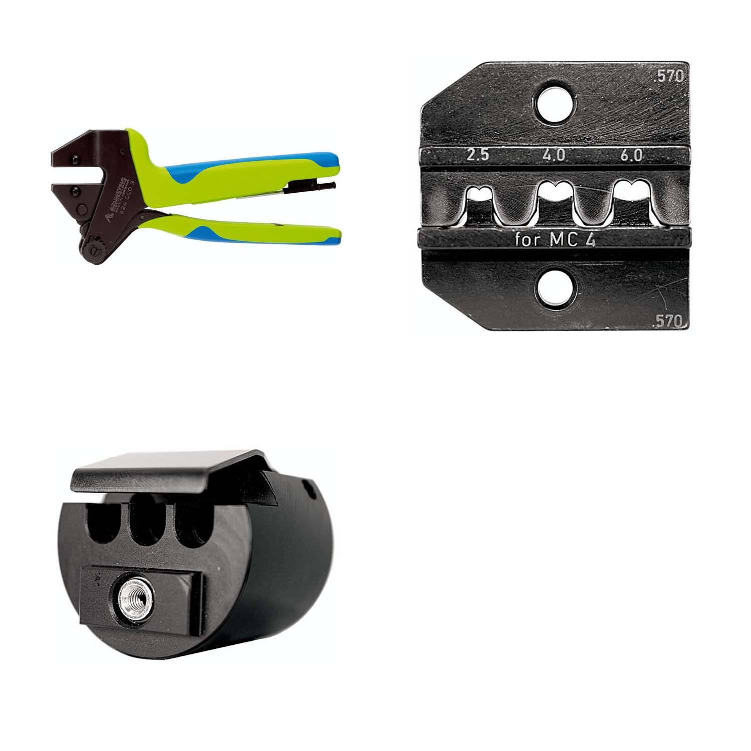 624 570 3 0 K2 Rennsteig Werkzeuge GmbH Crimpzange PEW12 für Multi-Contact MC4 Steckverbinder Querschnitt 2,5mm² - 6mm²