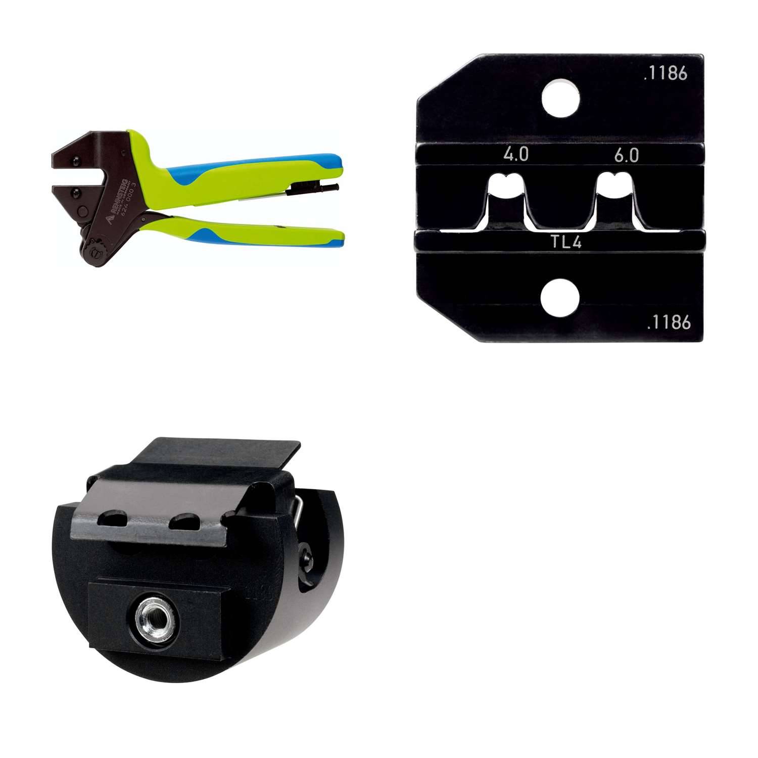 624 1186 3 0 K2 Rennsteig Werkzeuge GmbH Crimpzange PEW12 für Tong Ling TL4 Steckverbinder Querschnitt 4mm² - 6mm² - 1