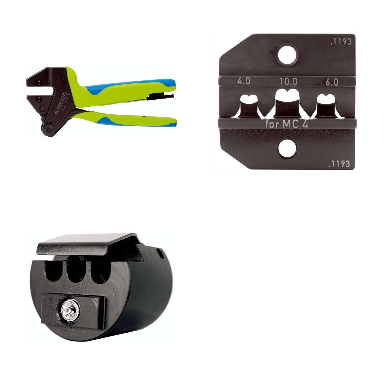 624 1193 3 0 K2 Rennsteig Werkzeuge GmbH Crimpzange PEW12 für Multi-Contact MC4 Steckverbinder Querschnitt 4mm² - 10mm²