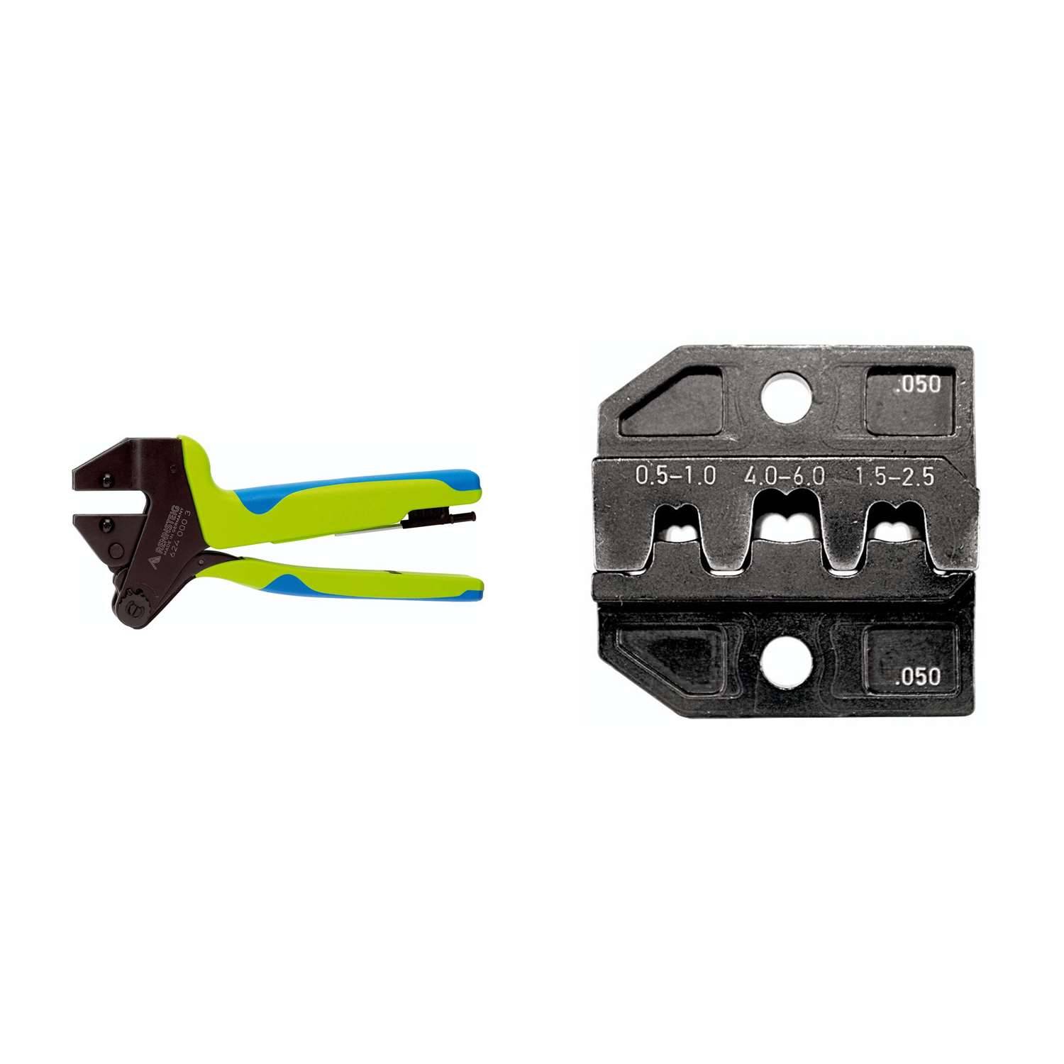 624 050 3 0 K1 Rennsteig Werkzeuge GmbH Crimpzange PEW12 für Flachstecker gerade Querschnitt 0,5mm² - 6mm² - 1 Stück