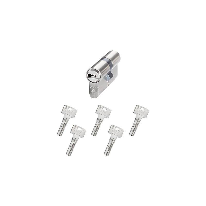 Abus Bravus 1000 Doppelzylinder 45/50 vs. 5 Schl., Sicherheitslevel:MITTEL | Bravus.1000 Profildoppelzylinder | Maße (A