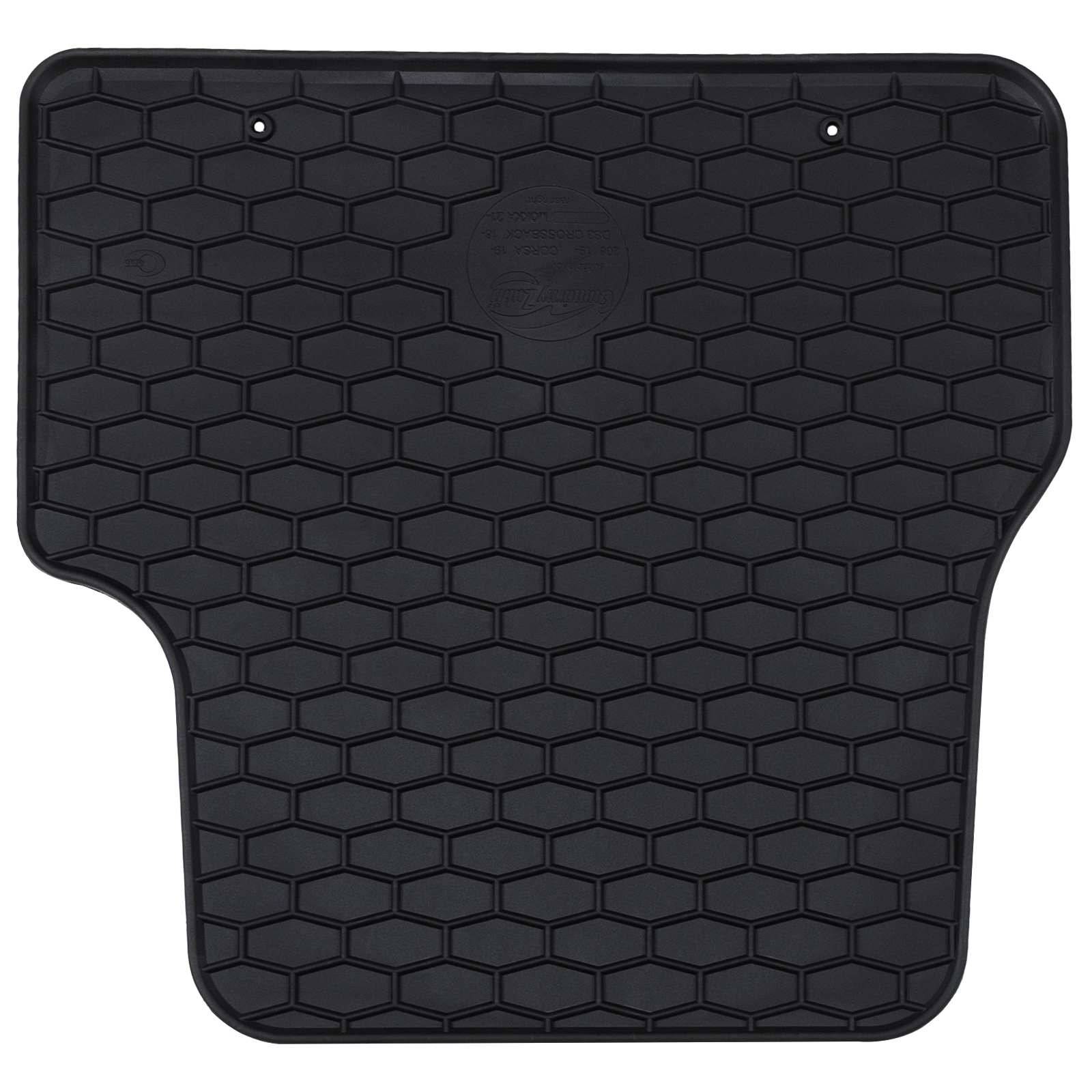 vidaXL Autofußmatte 4 pcs Schwarz Geeignet für DS3 2019- Gummi