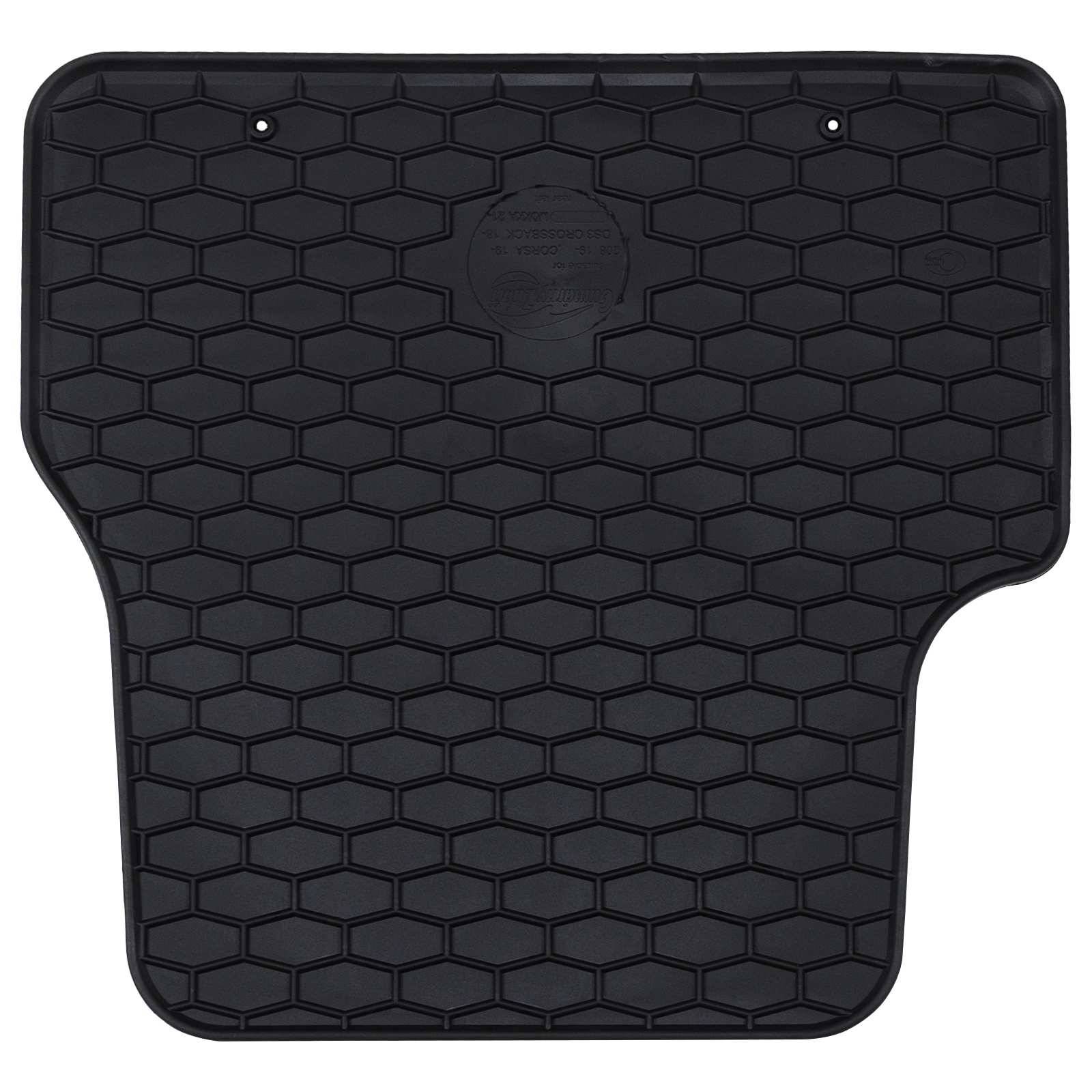 vidaXL Autofußmatte 4 pcs Schwarz Geeignet für DS3 2019- Gummi