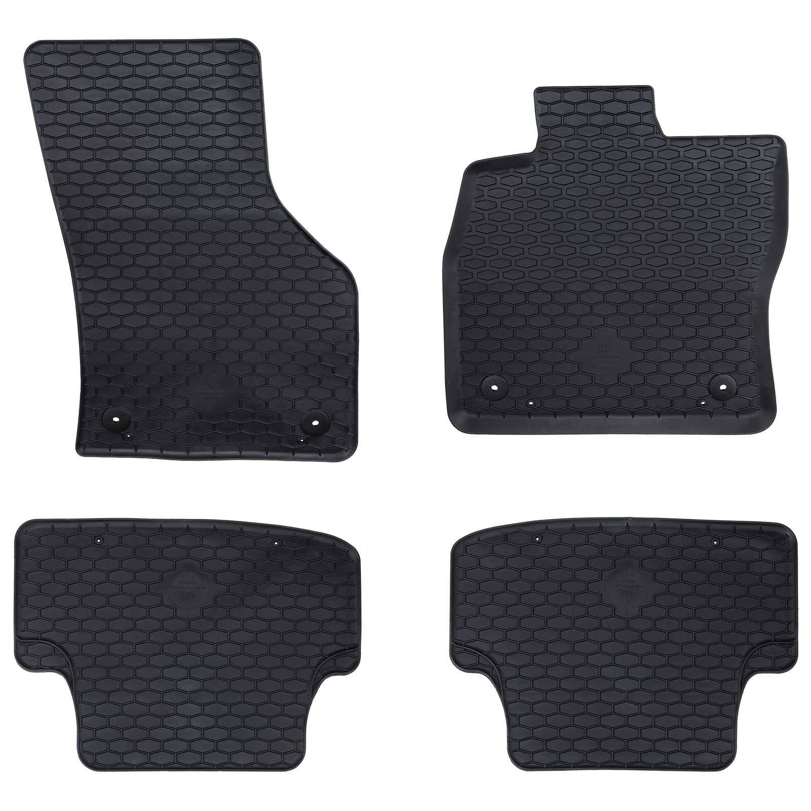 vidaXL Autofußmatte 4-tlg. Schwarz geeignet für Audi A3 2012-2020 Gummi
