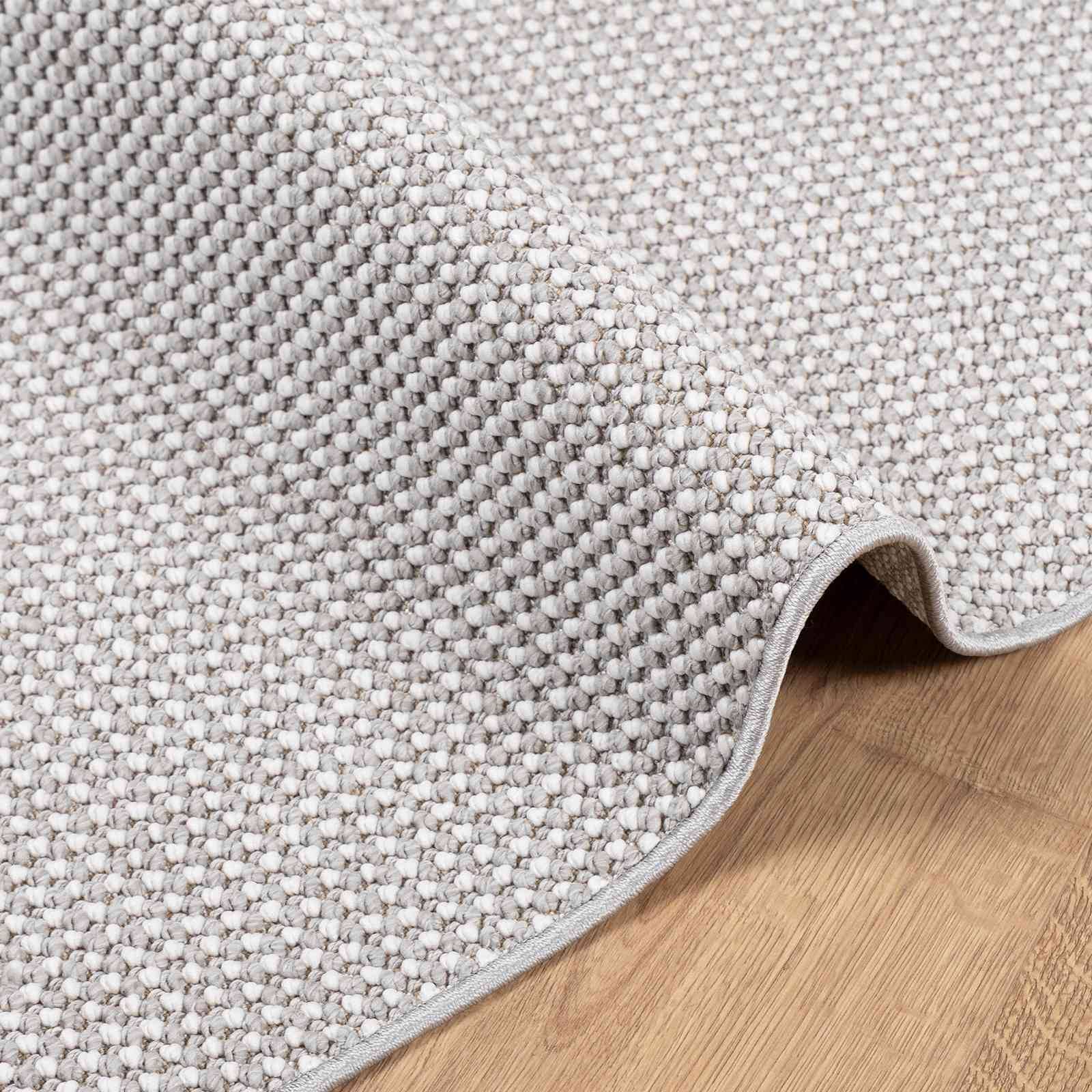 vidaXL Bereichsteppiche LUGO Creme und Grau 120 x 170 cm Polyester