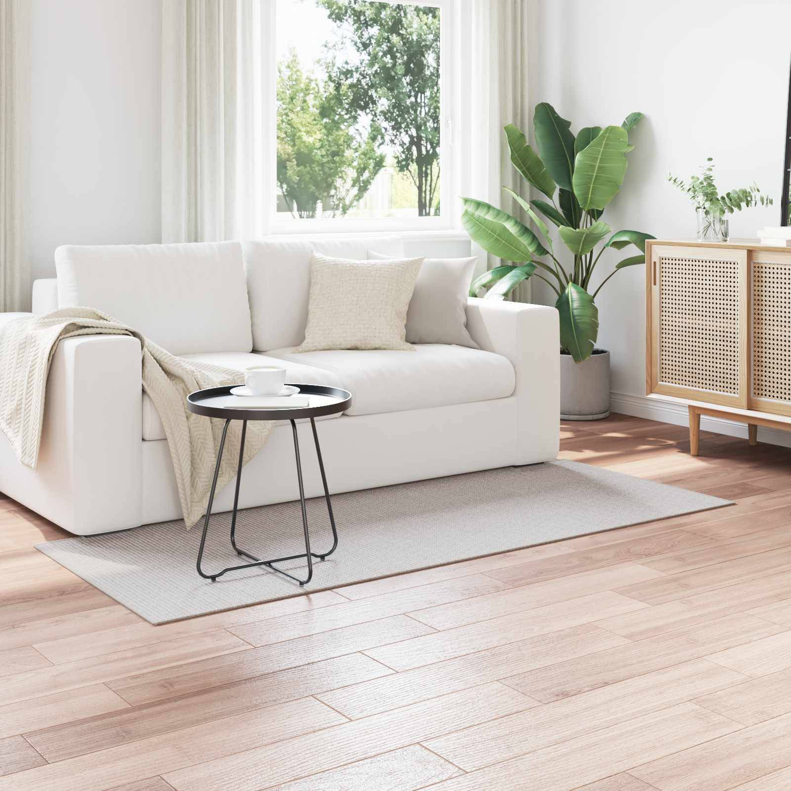 vidaXL Bereichsteppiche LUGO Creme und Grau 80 x 150 cm Polyester