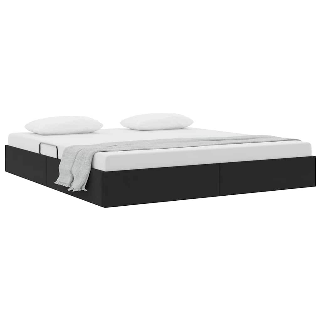 vidaXL Aufbewahrungsbett mit Speicher Schwarz 180 x 200 cm Samt