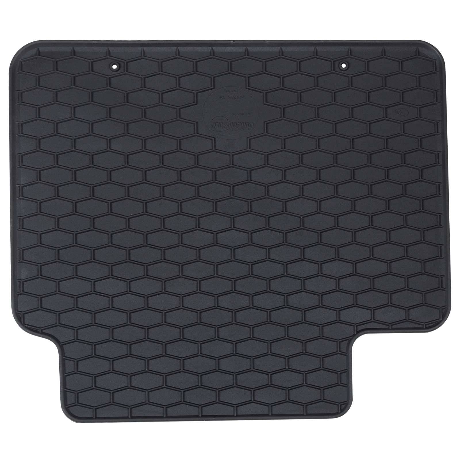 vidaXL Autofußmatte 4 pcs Schwarz Gummi