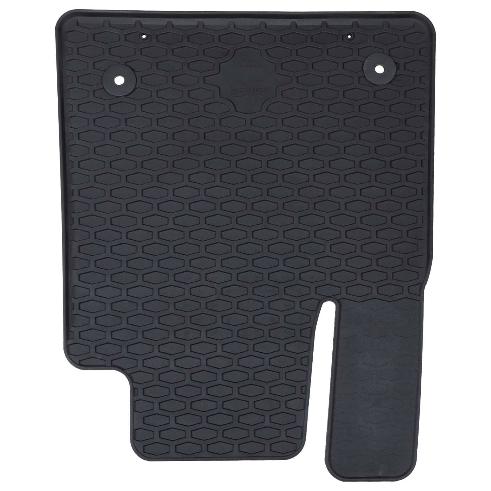 vidaXL Autofußmatte 4 pcs Schwarz Gummi
