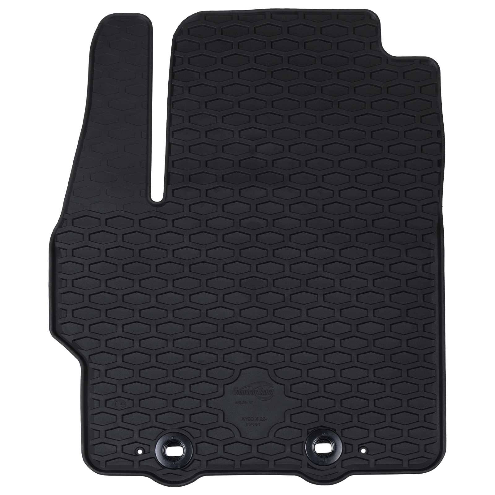 vidaXL Autofußmatte 4 pcs Schwarz Geeignet für Toyota AYGO X 2022-