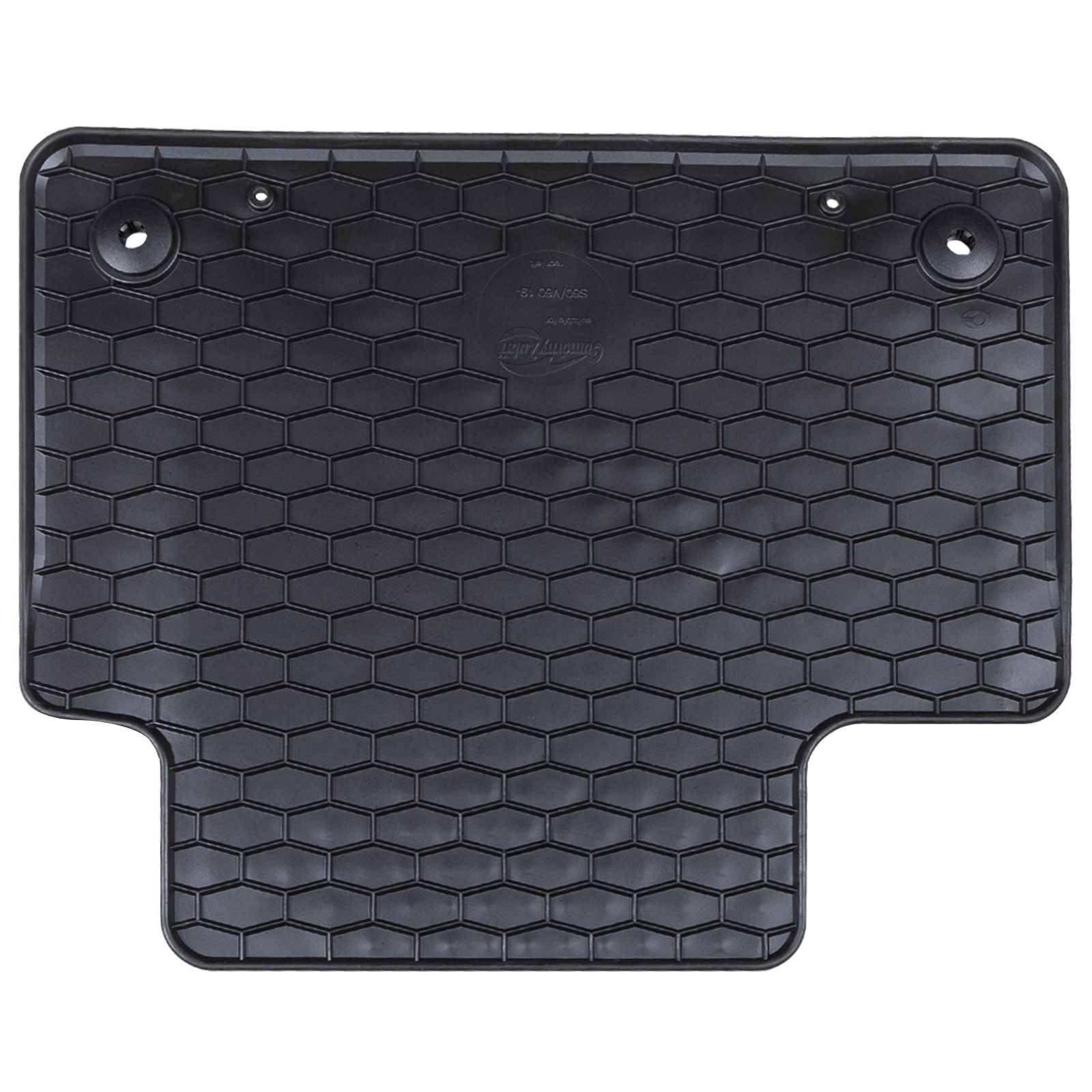 vidaXL Autofußmatte 4 pcs Schwarz Gummi