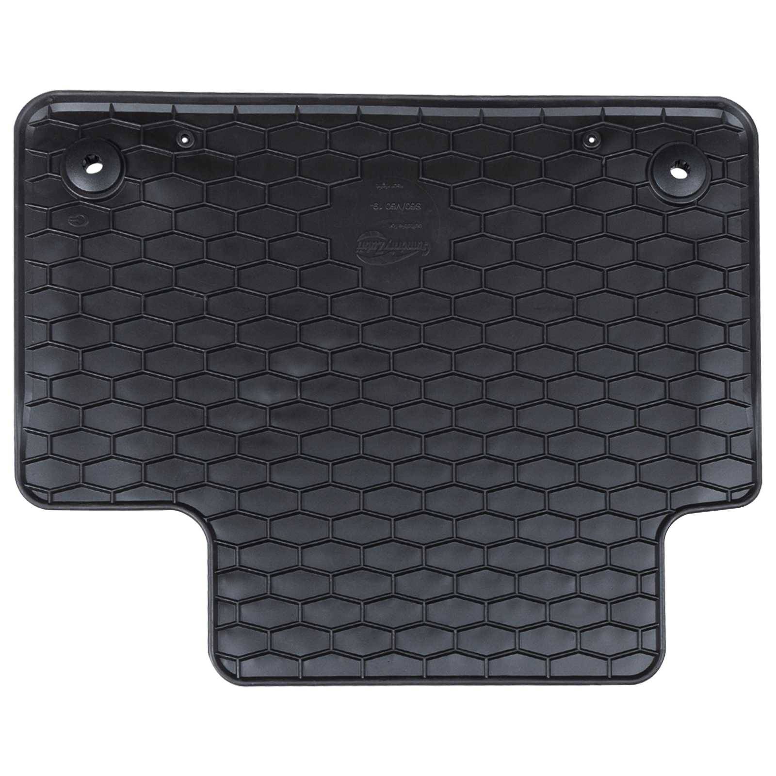 vidaXL Autofußmatte 4 pcs Schwarz Gummi