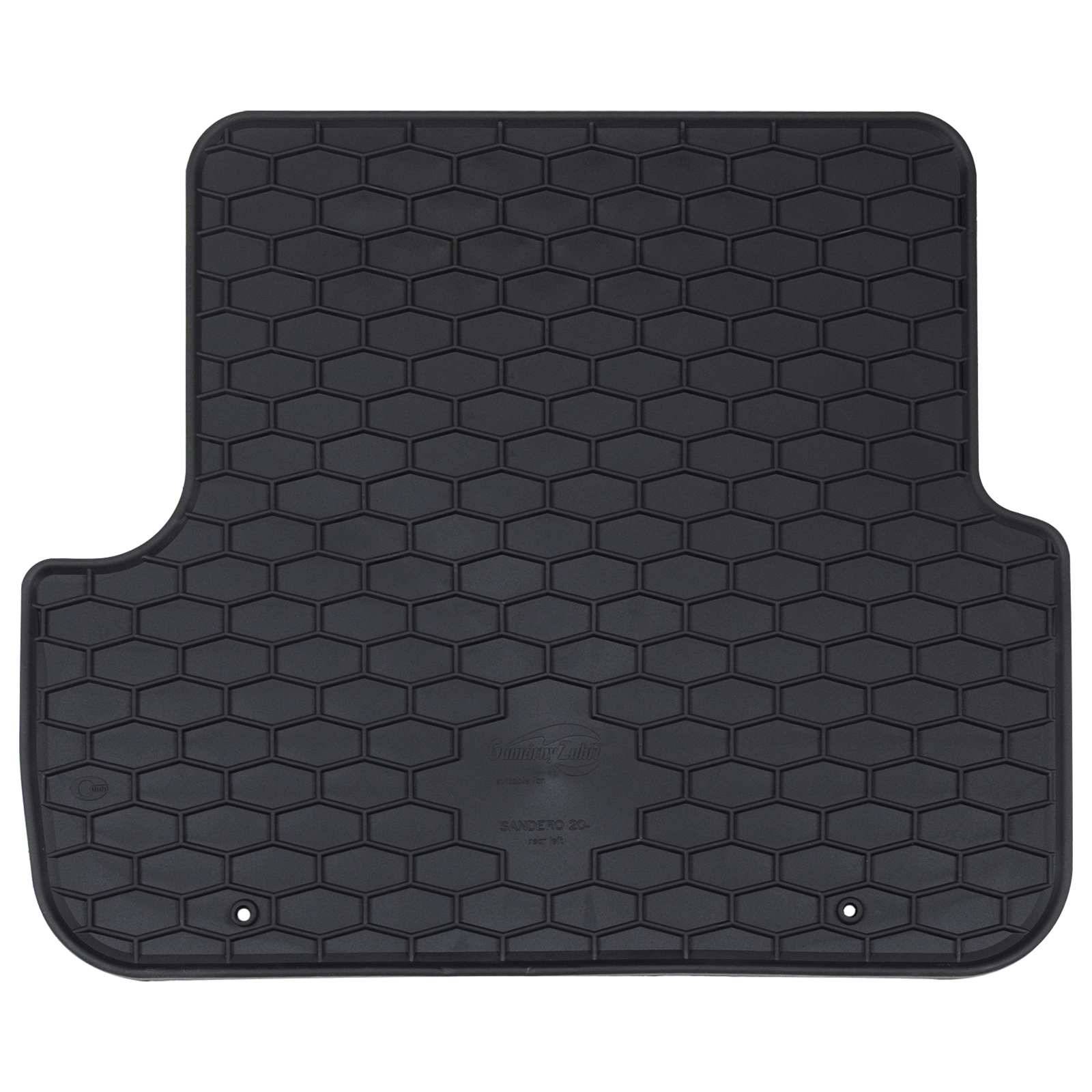 vidaXL Autofußmatte 4 pcs Schwarz geeignet für SANDERO 2020- Gummi