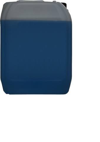 Ein einfaches blaues quadratisches Objekt mit einer leicht abgerundeten unteren Kante.