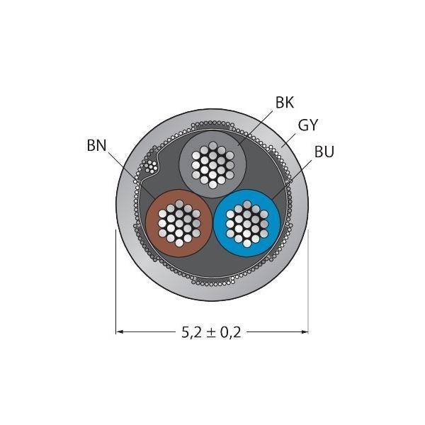 Turck Aktuator- u. Sensorleitung CABLE3X0.34#6628840