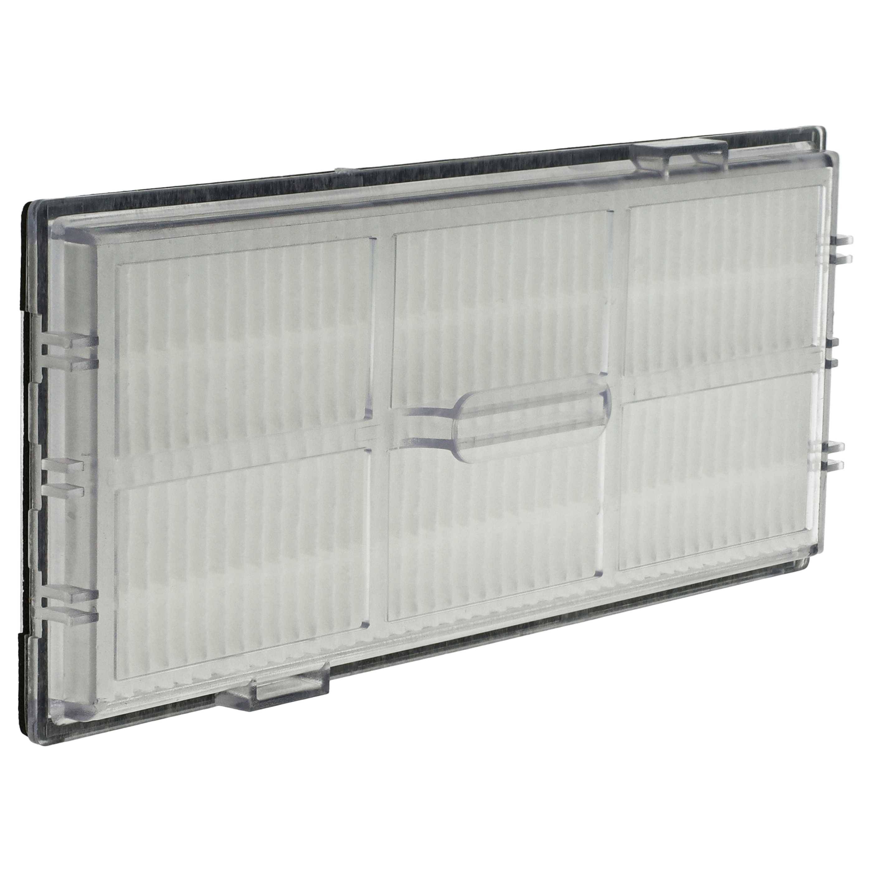 Rechteckiger Luftfilter mit transparentem Rahmen und feinem Maschengewebe, entwickelt zum Abscheiden von Partikeln, verwendet in Luftreinigungssystemen.