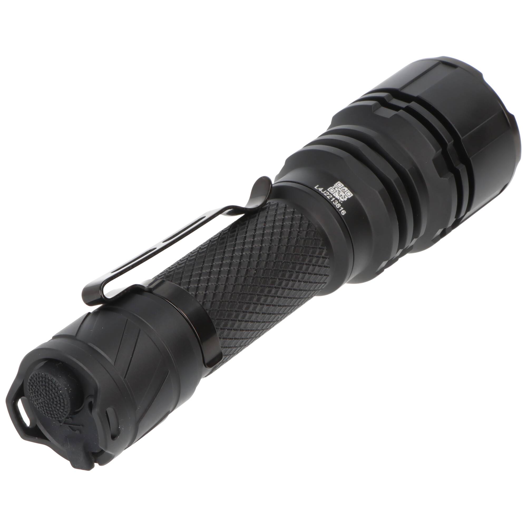 AceBeam L16 2.0 – taktische LED-Taschenlampe mit 5.000 K, 2.100 Lumen und 670 m Reichweite (schwarz)