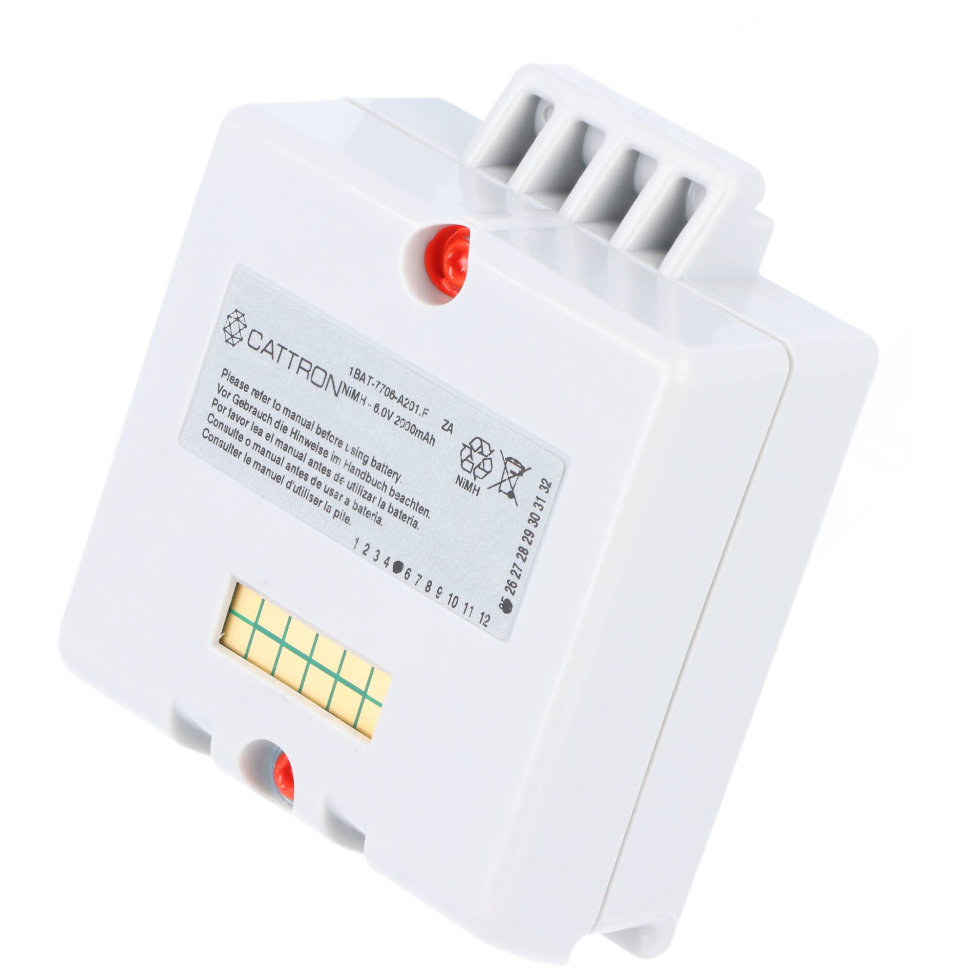 6 Volt 2000mAh Original Akku für Laird Cattron Theimeg Funkfernsteuerung LRC-M, LRC-L 78x62x34mm