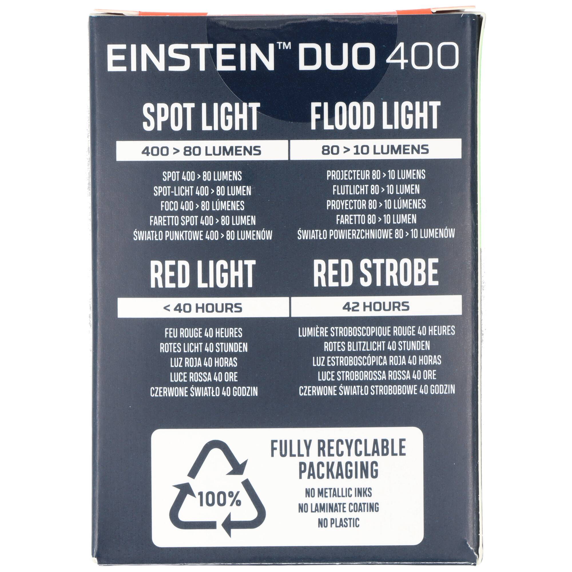 NEBO EINSTEIN DUO 400 Flex kompakte LED Stirnlampe mit 400 Lumen, verschiedene Leuchtmodi