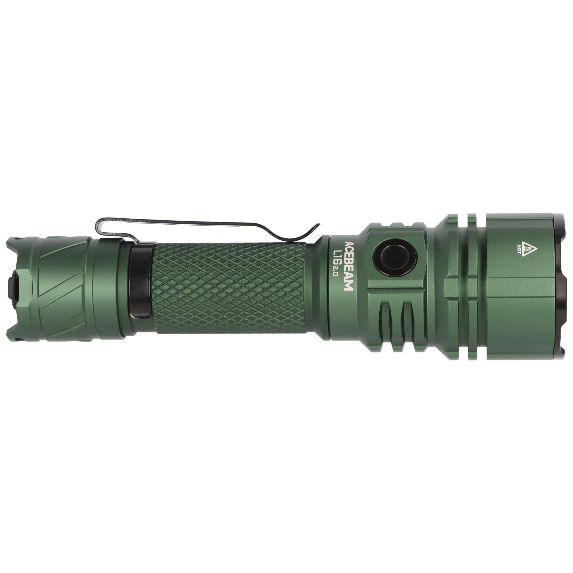 AceBeam L16 2.0 – taktische LED-Taschenlampe mit 2.100 Lumen, 670 m Reichweite (grün)