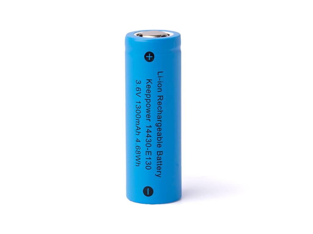 Keeppower, 14430 mit 1300mAh 3,6Volt - 3,7Volt Lithium-Ionen-Zelle (ohne Schutzelektronik),Kompakte Power für anspruchsv