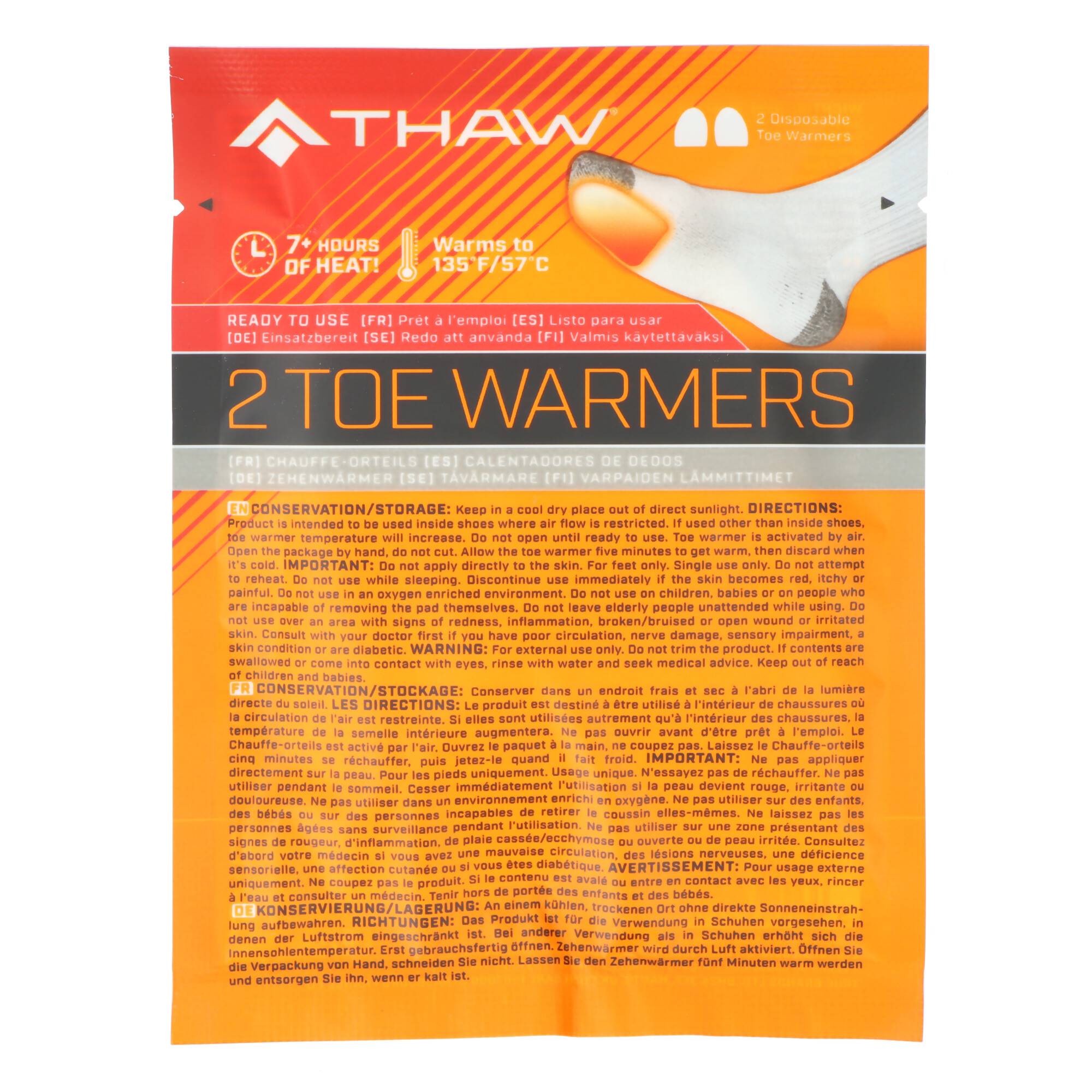 NEBO Beheizte Einweg-Zehenwärmer – 1 Paar, ideal für die kalte Jahreszeit