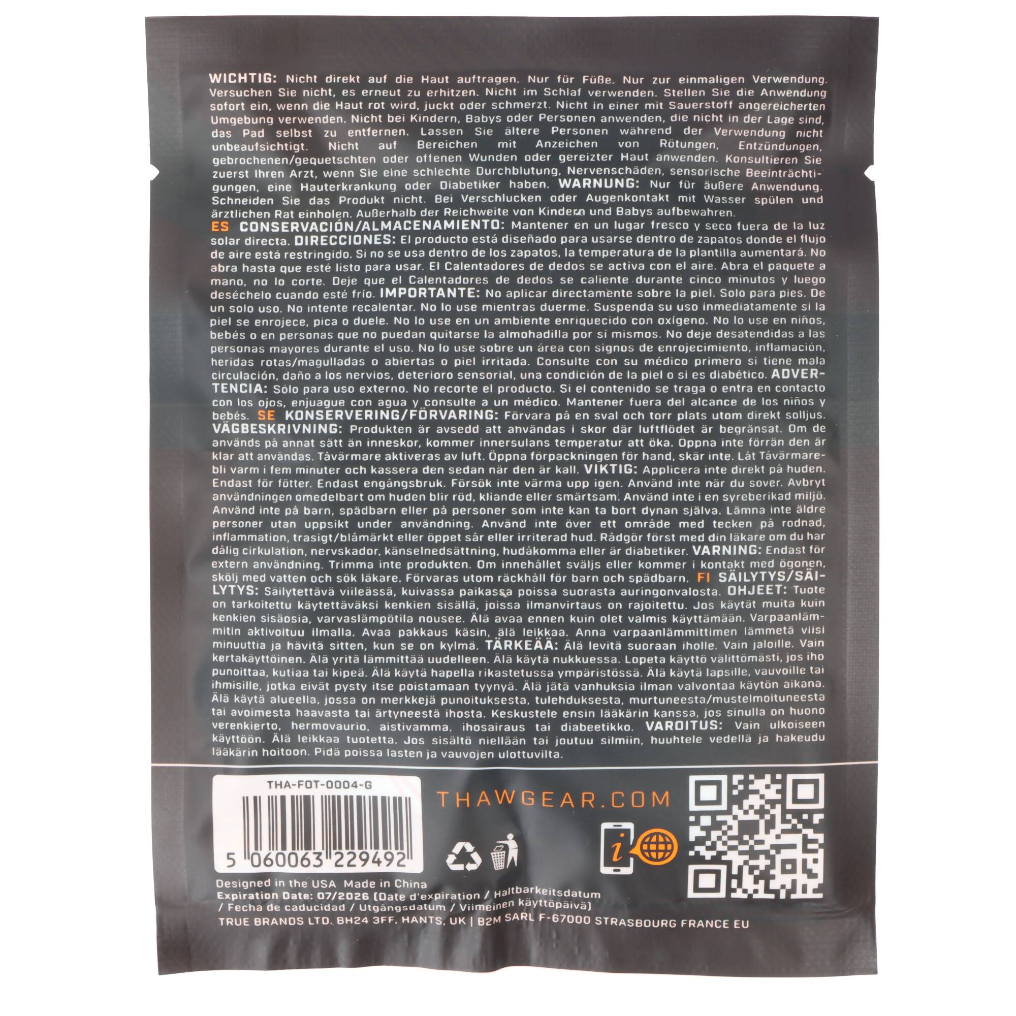 NEBO Beheizte Einweg-Zehenwärmer – 1 Paar, ideal für die kalte Jahreszeit