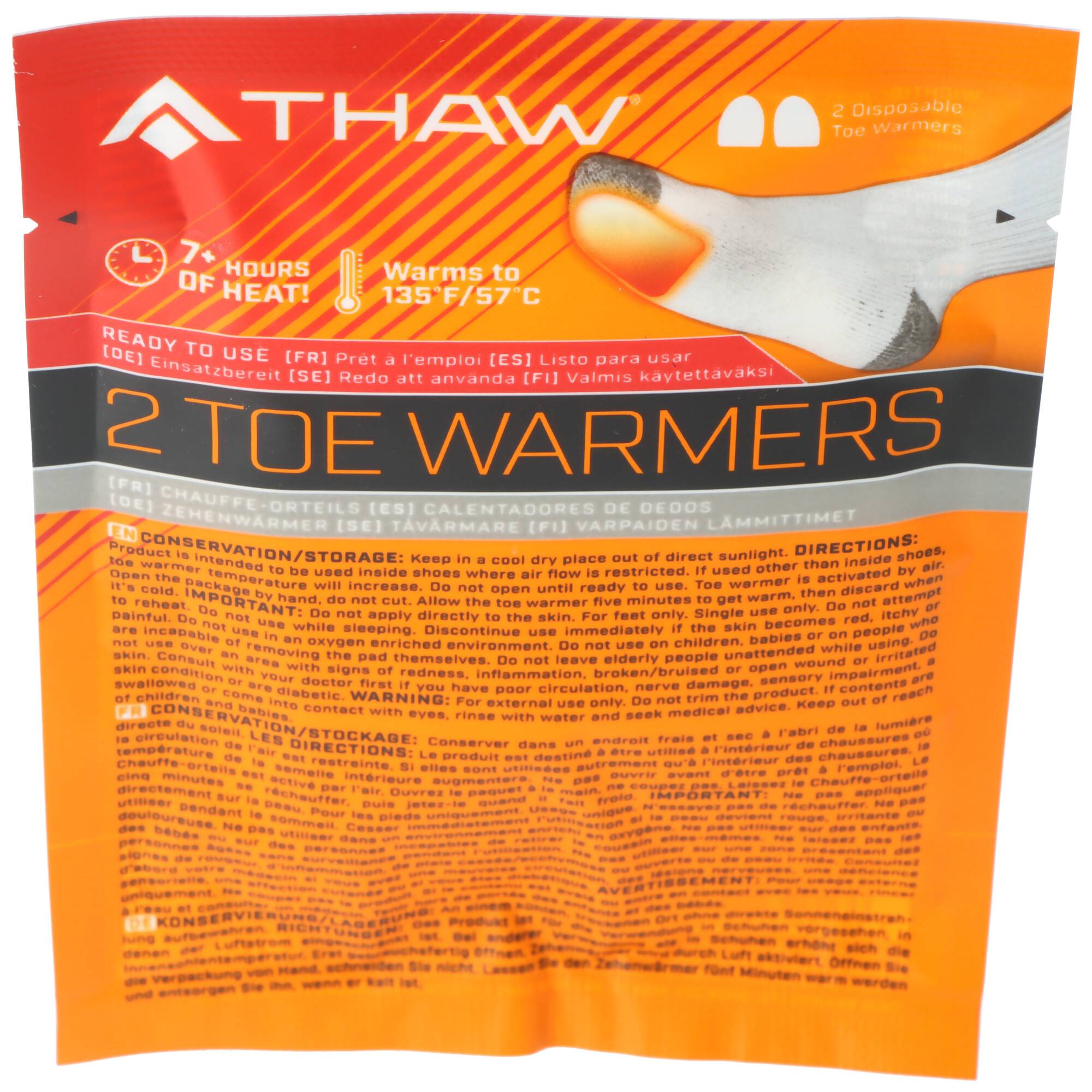 NEBO Beheizte Einweg-Zehenwärmer – 1 Paar, ideal für die kalte Jahreszeit