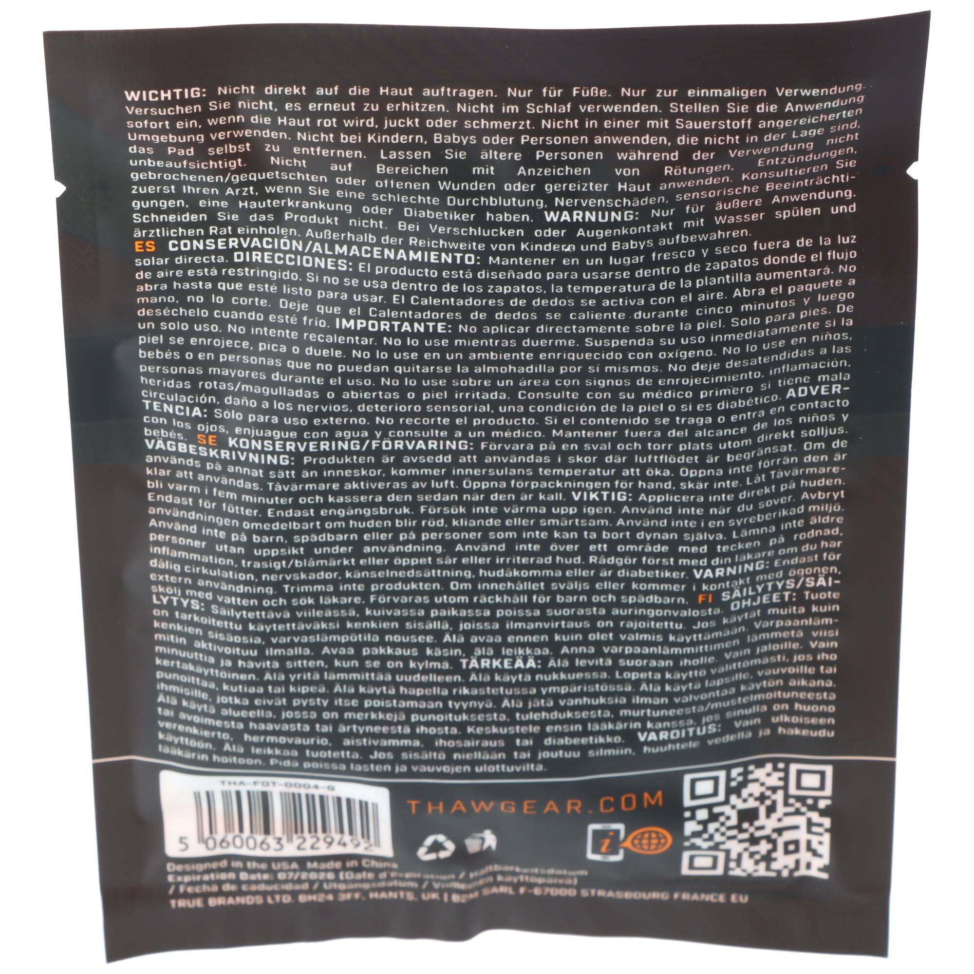 NEBO Beheizte Einweg-Zehenwärmer – 1 Paar, ideal für die kalte Jahreszeit