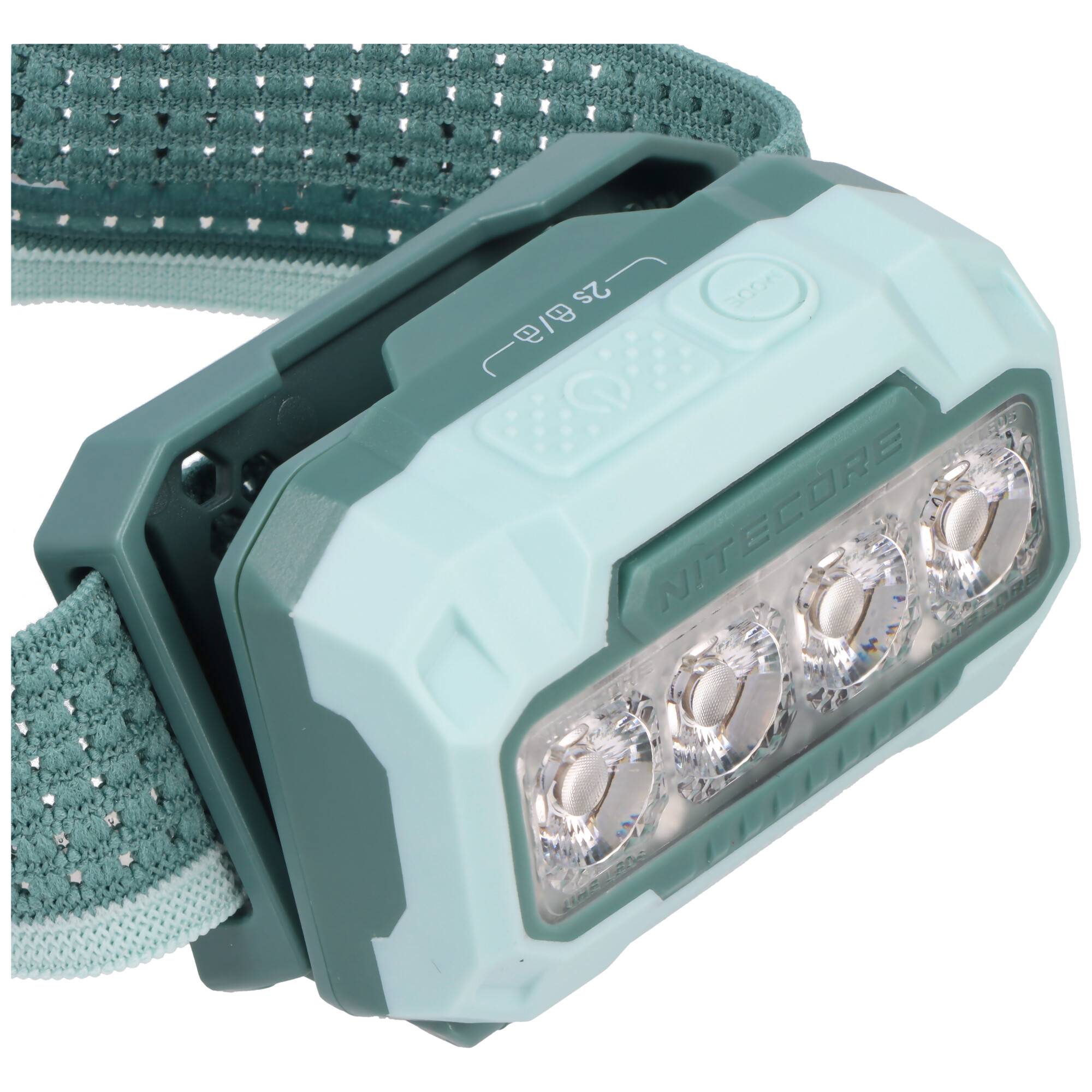 Nitecore HA23 UHE LED-Stirnlampe, 600 Lumen, 132 Meter Leuchtweite, 4 Lichtquellen und 2 Energieoptionen grün