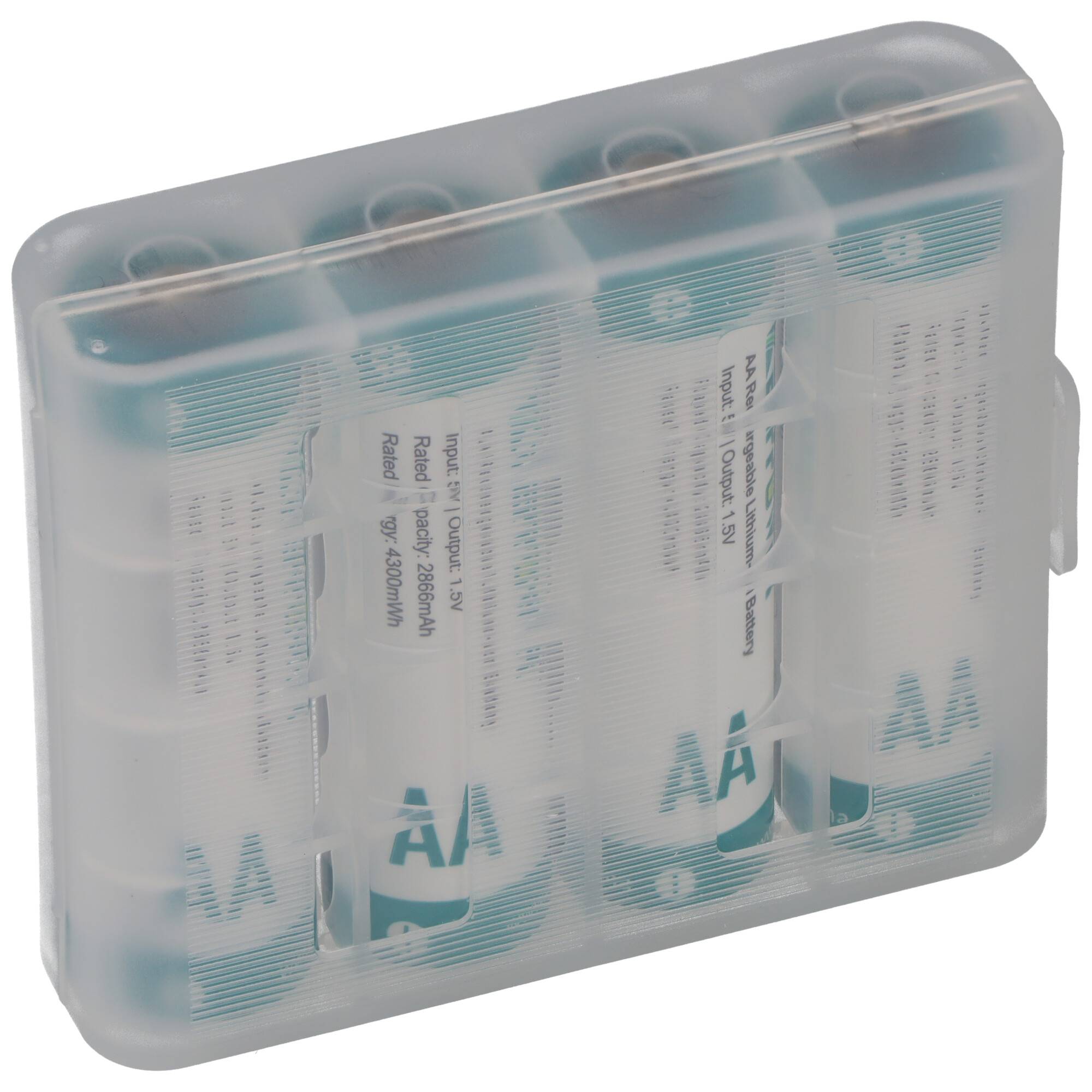 4 Stück Keeppower AA P1450i2 mit 1,5 V Li-Ion-Akku mit 2866 mAh und 4300mWh