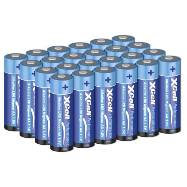 XCell Performance AA Mignon LR6 Alkaline Batterien – 24er Box, ideal für den alltäglichen Gebrauch
