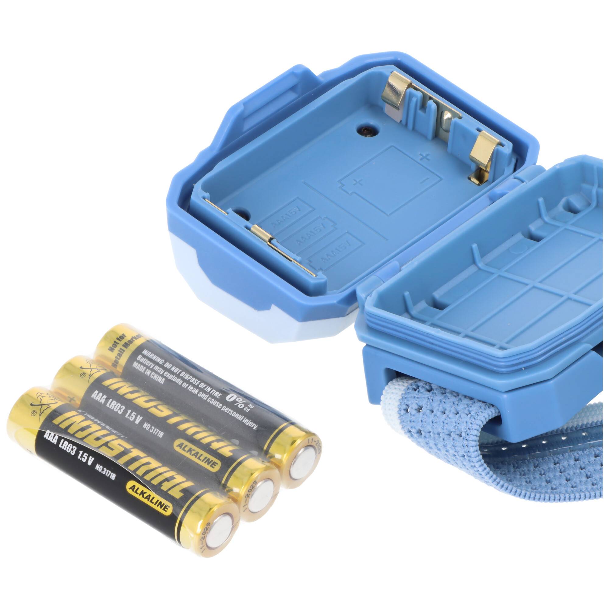 Nitecore HA23 UHE LED-Stirnlampe, 600 Lumen, 132 Meter Leuchtweite, 4 Lichtquellen und 2 Energieoptionen blau