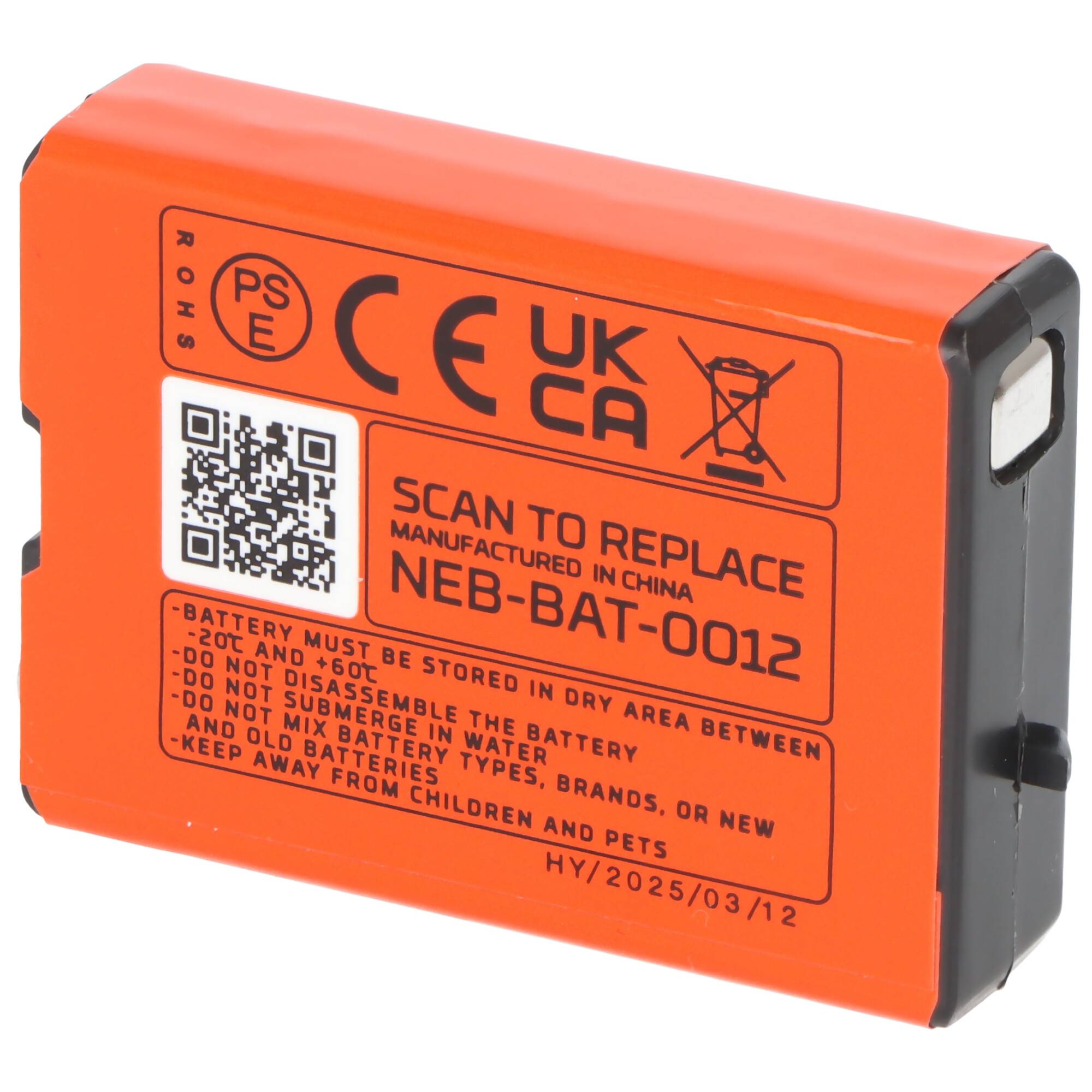 NEBO 1100 mAh Li-Ion Akku – 3,7 V / 4,07 Wh mit USB-C