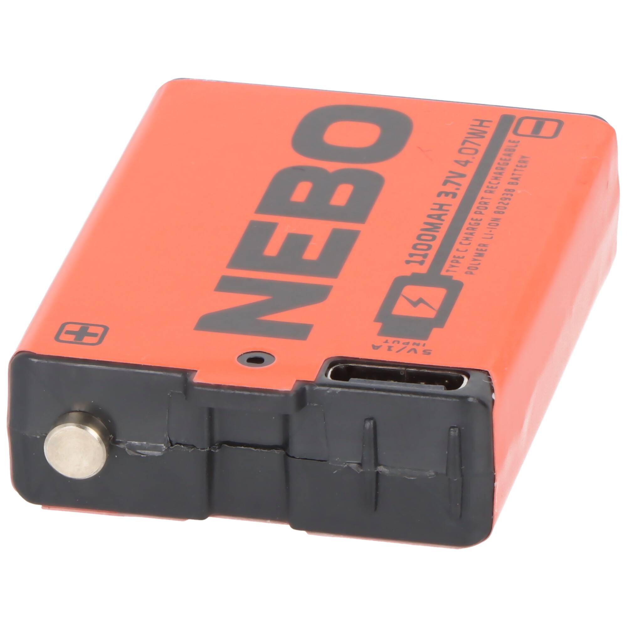 NEBO 1100 mAh Li-Ion Akku – 3,7 V / 4,07 Wh mit USB-C