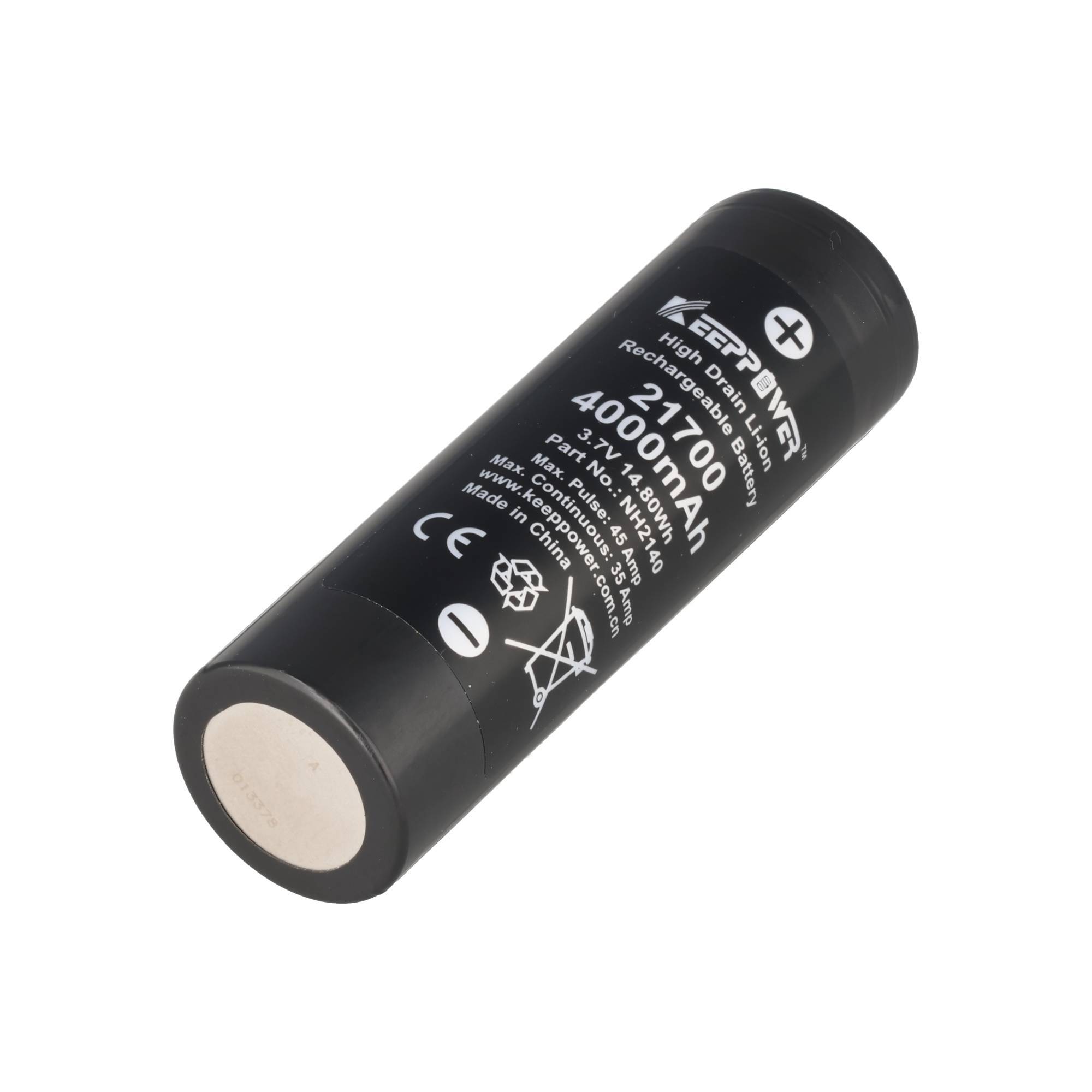 Li-Ion Akku INR21700, 4000mAh, 3,7V, 70,x21,7mm High-Drain