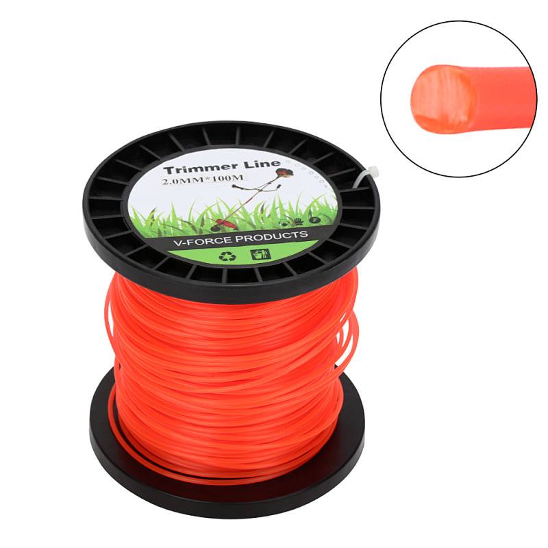 Trimmerfaden Mähfaden 2,0 mm rund 100 m Nylon für Rasentrimmer und Freischneider