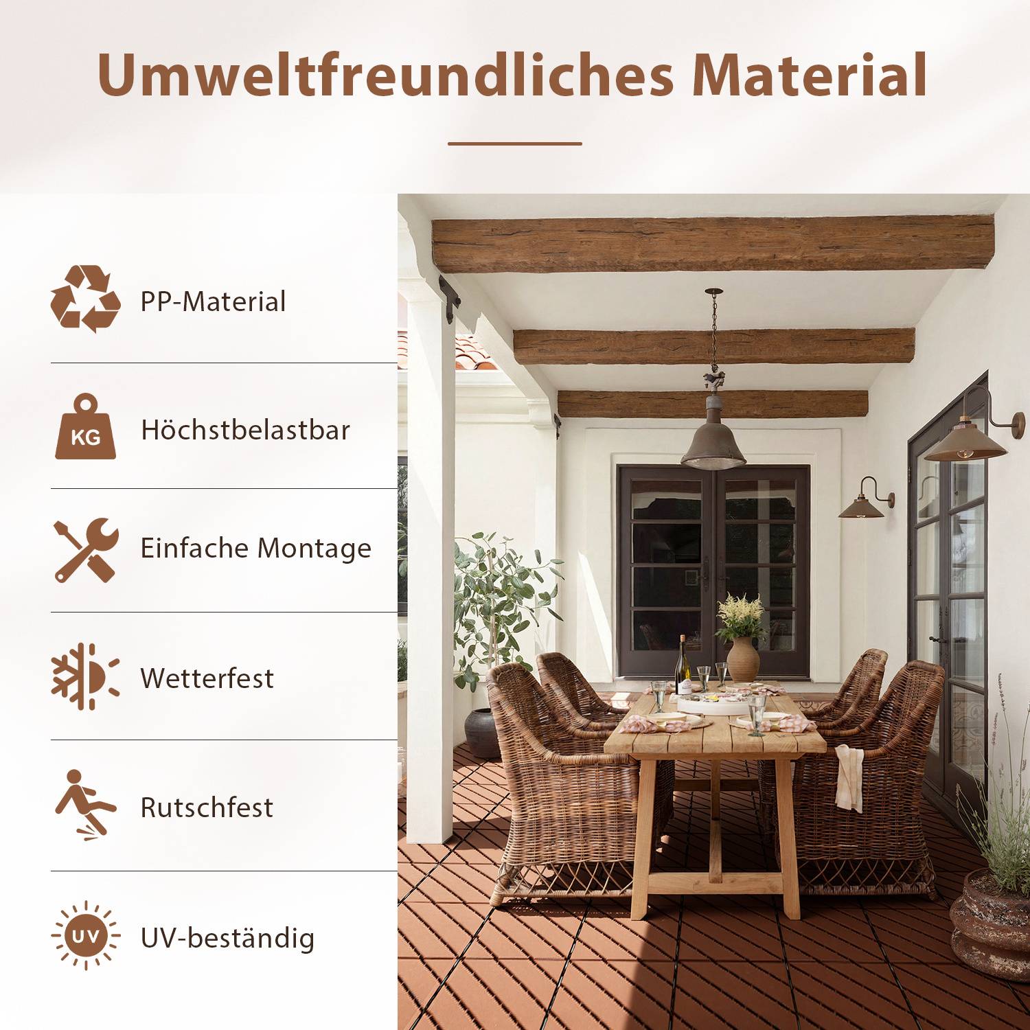 „Umweltfreundliches Material