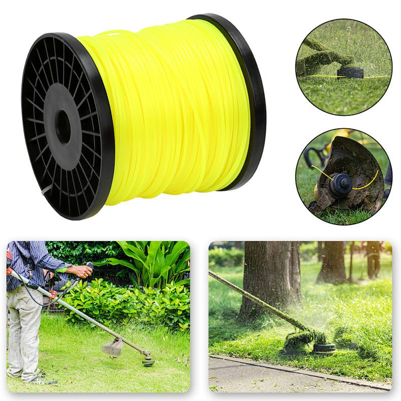 Trimmerfaden Mähfaden 2,4 mm rund 100 m robuster Ersatzfaden für Rasentrimmer