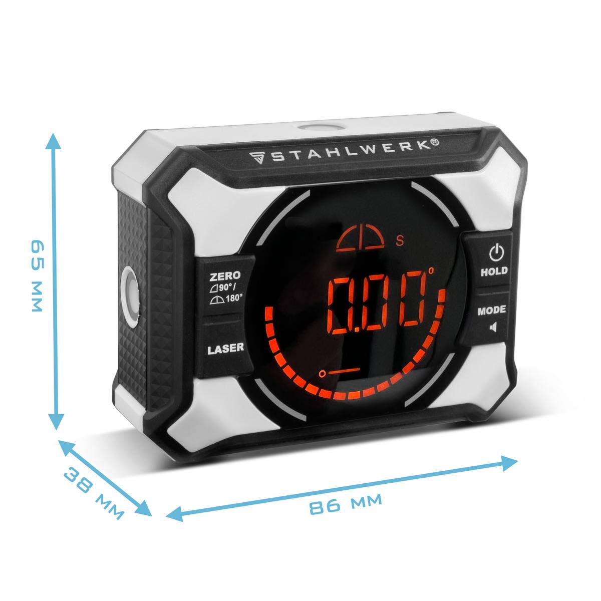 STAHLWERK Digital Laser Winkelmesser Wasserwaage