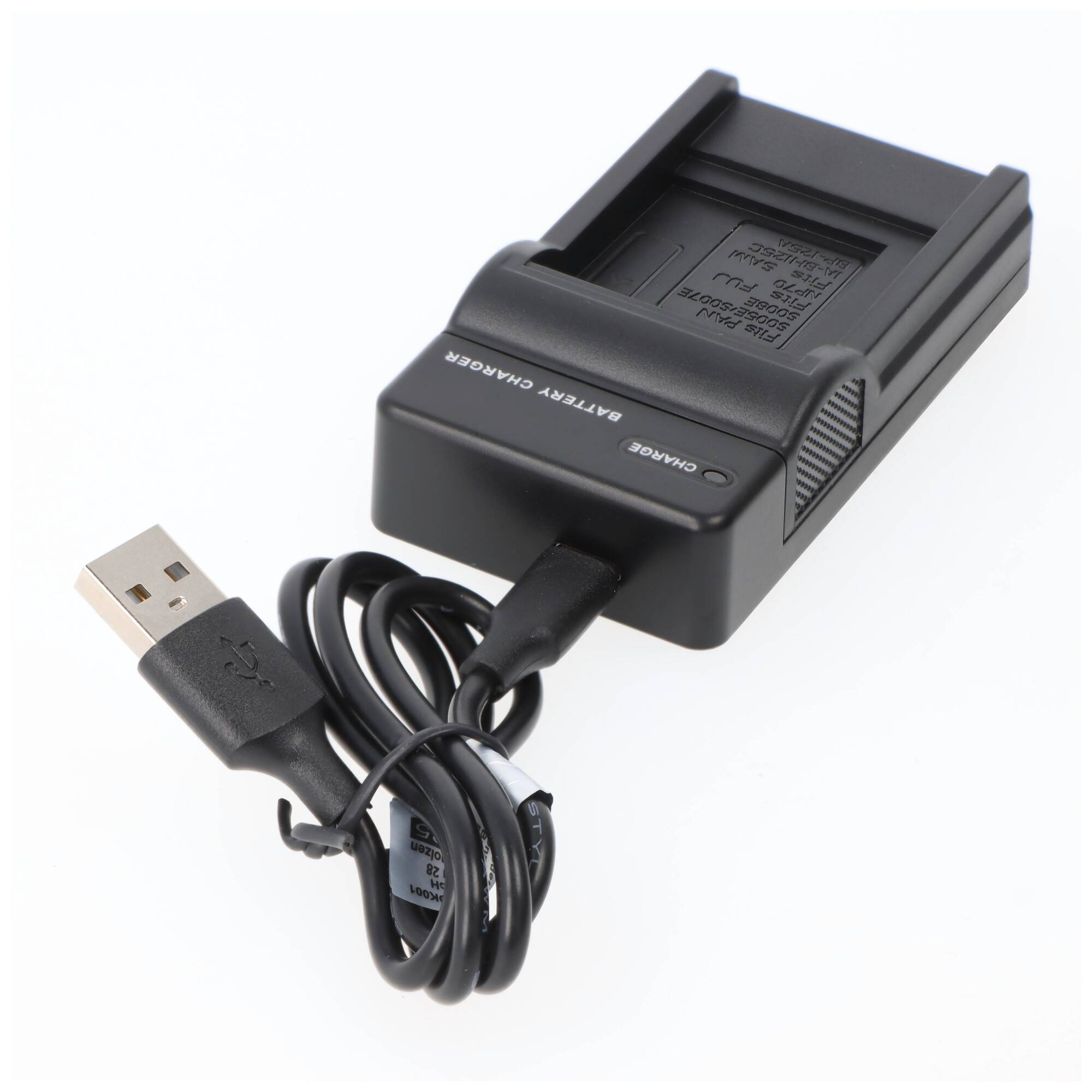 USB Ladegerät kompatibel für Panasonic CGA-S005, S005E, S007, S008, Fuji NP-70, DB-60, DB-70