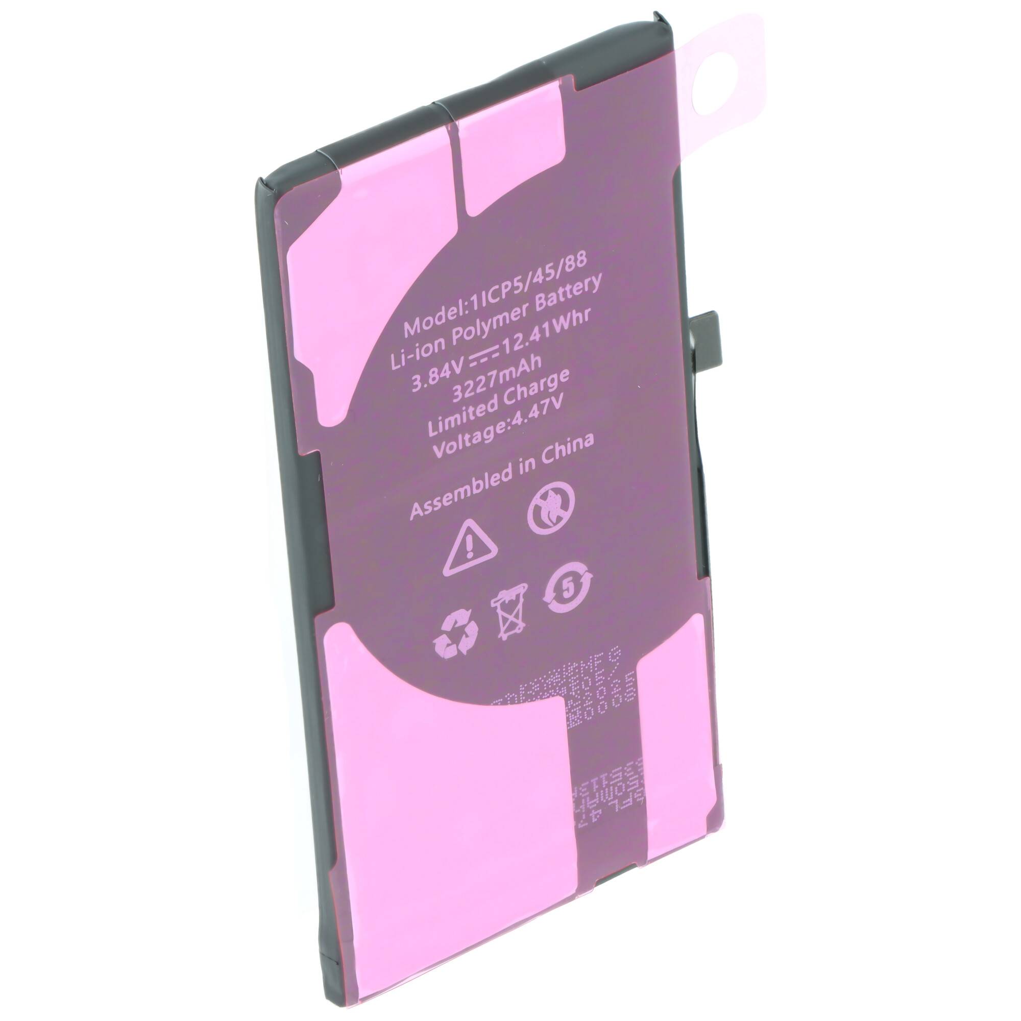 Akku passend für Apple iPhone 13, diagnostizierbar, Li-Polymer, 3,84V, 3227mAh, 12,4Wh, ohne Werkzeug