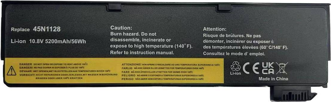 Warnung: Brandgefahr. Nicht auseinandernehmen, verbrennen oder Temperaturen über 140°F (60°C) aussetzen.