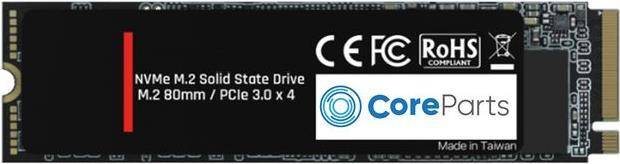 Solid State Drive, PCIe 3.0 x4, mit Logo und Zertifizierungsmarken.