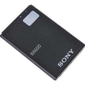 Schwarzes Sony BA600 Batteriepak mit angezeigtem Markennamen und Modellnummer.