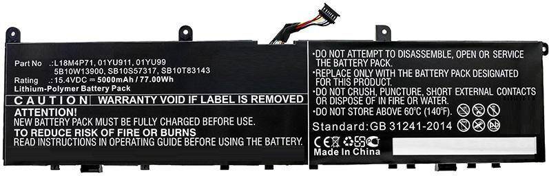 Eine schwarze Batterie mit einem Warnschild, das lautet: „Batterie nicht entfernen. Nur durch angegebene Batterie ersetzen. Ordnungsgemäß entsorgen.