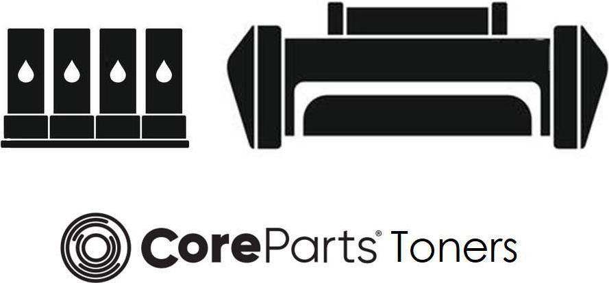 CoreParts Toner' Text mit schwarzem Tonerkartusche-Symbol auf der rechten Seite.